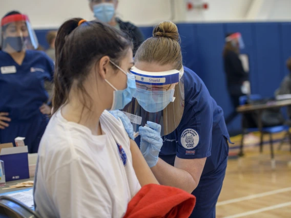 Hailey Finn, a College of Nursing master’s degree student, encourages everyone to get a flu shot. “It’s a really important season to get a flu shot,” she says. “The flu vaccine is a great way not only to keep yourself safe, but to keep your community and your family safe.”