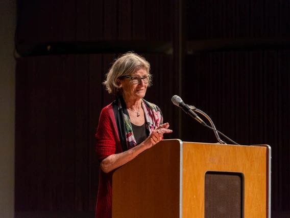 “We’re thrilled that you’re all here and that we can celebrate this with you,” Dean Ki Moore, PhD, RN, FAAN, told the students at the beginning of the seventh annual white coat ceremony. “It’s a great opportunity for us to participate with you in celebrating this part of your DNP educational journey.”