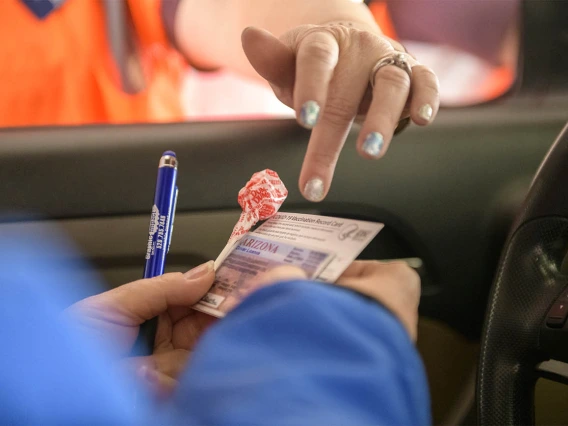 Everyone who gets a vaccine will receive a vaccination card with the date of the first dose, type of vaccine and the scheduled appointment for the second dose.