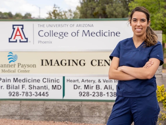 Amaris Tapia, a class of 2023 College of Medicine – Phoenix student, recently completed the Rural Health Longitudinal Integrated Clerkship in Payson. 