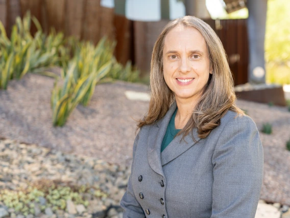 portrait of karen hastings on the college of medicine phoenix campus