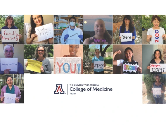 A “virtual” group photo of the Faculty Diversity Advisory Committee