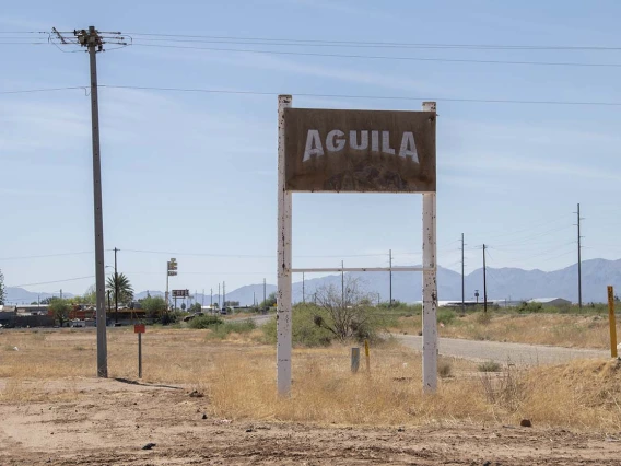 Aguila, Arizona, is a largely agricultural community of less than 1,000 people 25 miles west of Wickenburg in Maricopa County. The area near Phoenix is known for growing cantaloupes, watermelon and wheat.