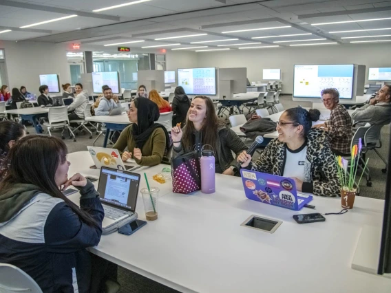 The sixth floor is home to the Health Sciences design Program.