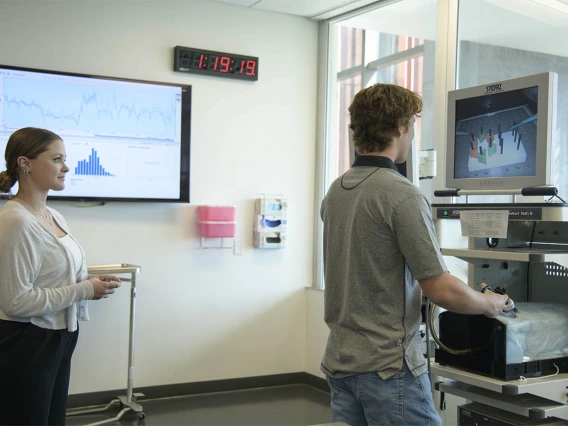 Students from the Arizona Simulation Technology and Education Center used heart rate monitors provided by the Sensor Lab to conduct a study on the impact of stress on surgical skill retention. 