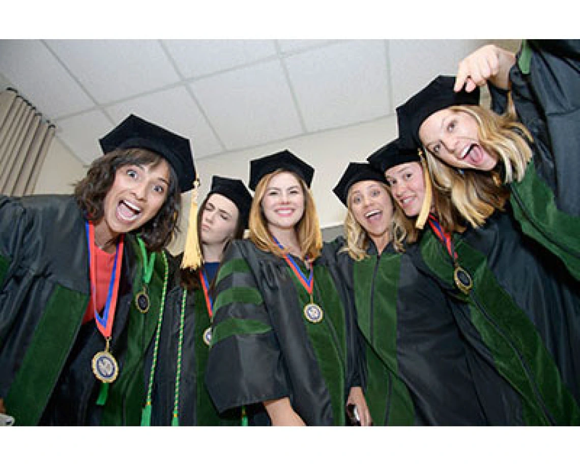 Members of the UA College of Medicine – Tucson Class of 2018 prior to their convocation ceremony. (Photo: UAHS BioCommunications, Kris Hanning)