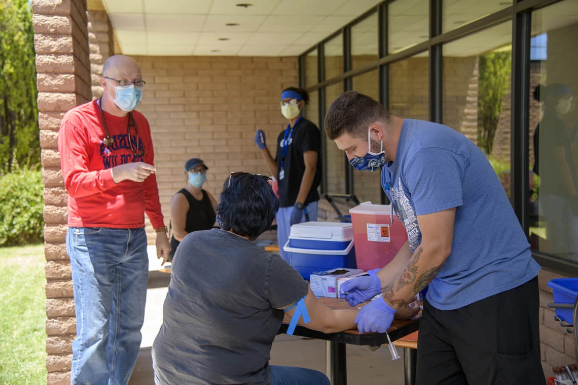 The Little Colorado Medical Center in Winslow is one of 31 antibody testing sites in the state. University of Arizona alum Thomas Greenwood is the chief of staff at the center.