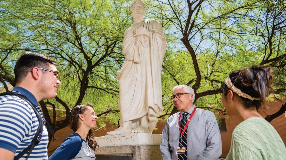 Francisco Moreno, MD, leads efforts to integrate diversity into health care and education, as University of Arizona engagement leader for All of Us and Health Sciences associate vice president of equity, diversity and inclusion.