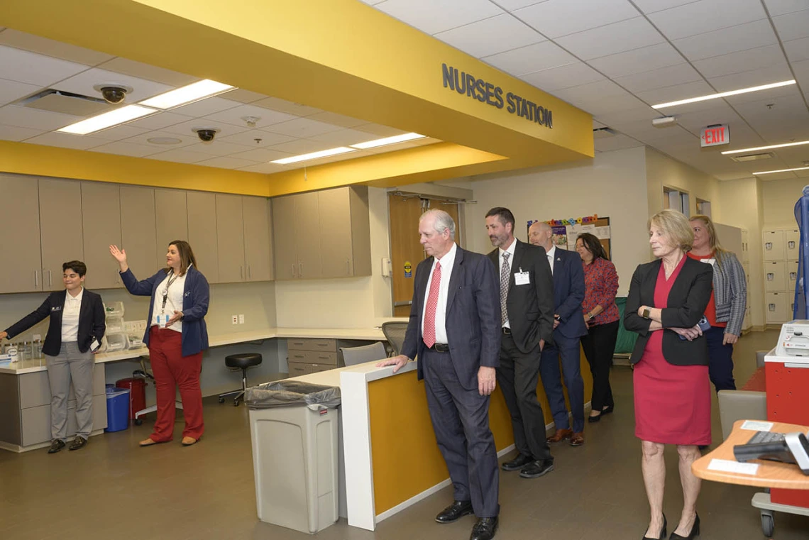 People who attended the UArizona College of Nursing’s ribbon-cutting ceremony in Gilbert, Arizona, were treated to tours of the newly renovated third and fourth floors. 