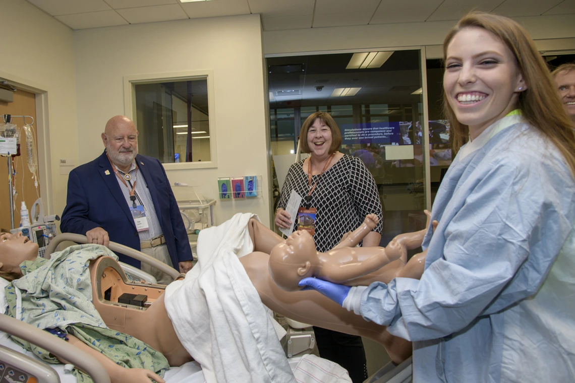 Anything can be simulated in the ASTEC lab, including childbirth.