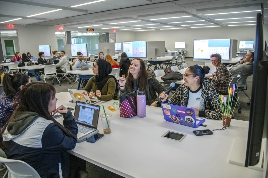 The sixth floor is home to the Health Sciences design Program.