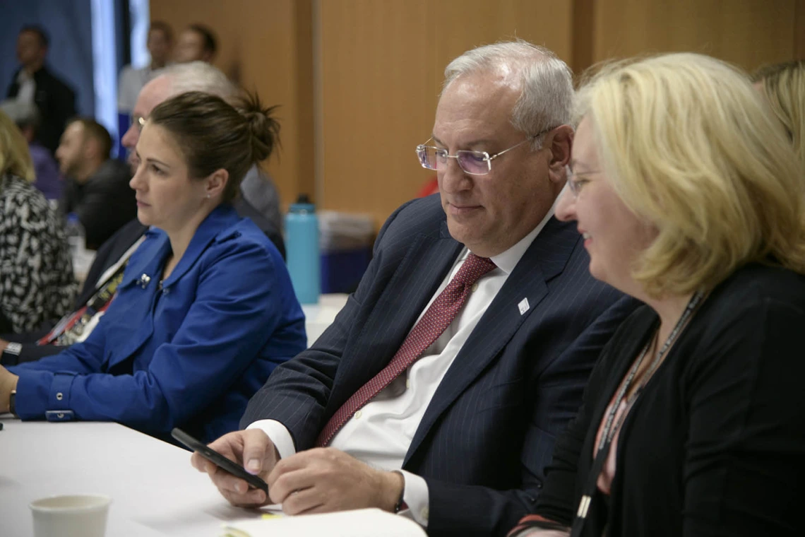 The town hall event in Phoenix brought together faculty and staff for updates about Health Sciences.