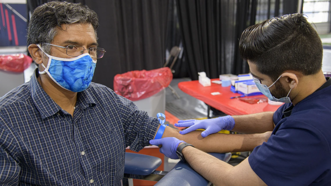 Deepta Bhattacharya, PhD (pictured), an associate professor in the UArizona College of Medicine – Tucson’s Department of Immunobiology, and Janko Nikolich-Žugich, MD, PhD, professor and head of the Department of Immunobiology, developed one of the most accurate antibodies available and used it to show that antibodies for SARS-CoV-2, the virus that causes COVID-19, persist for several months.