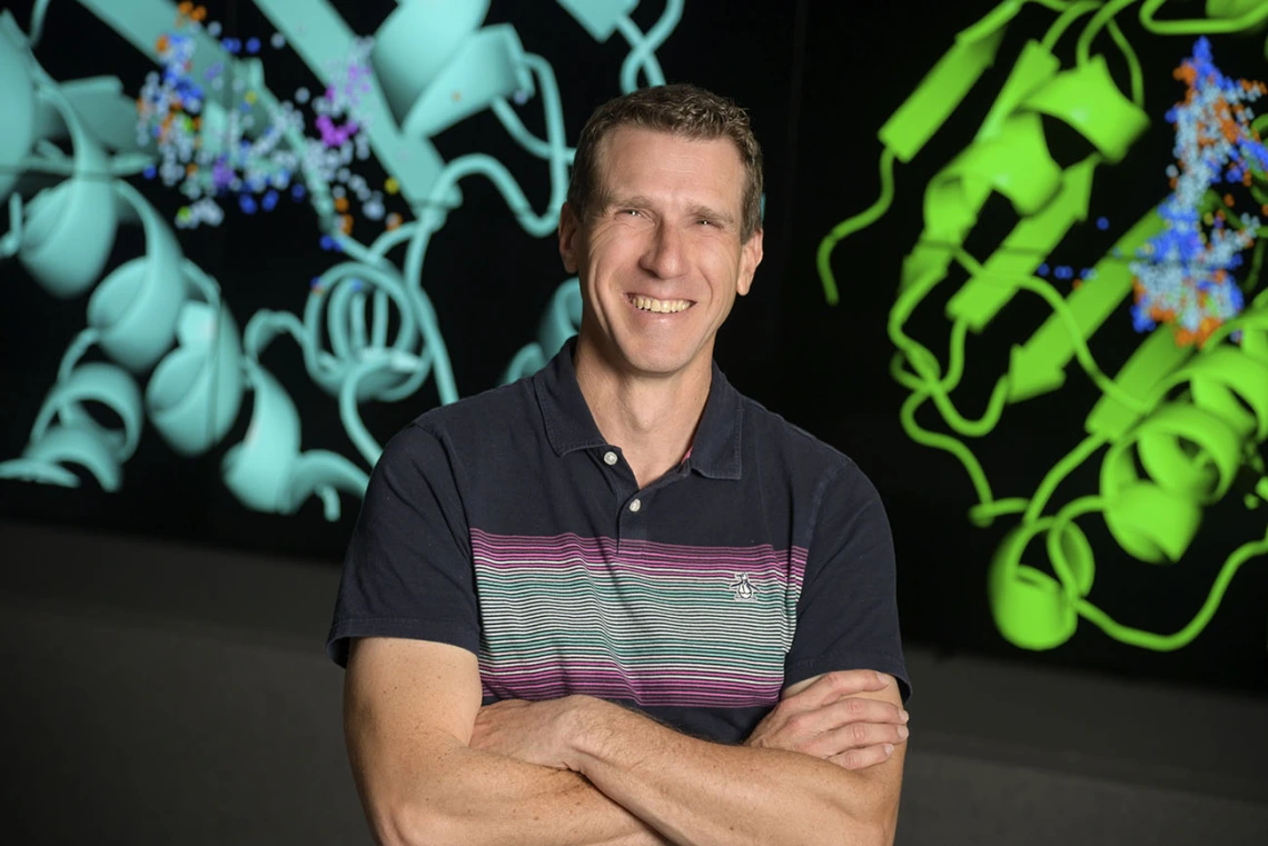 Travis Wheeler, PhD, and his team at the University of Arizona Health Sciences are developing software to aid in identifying drugs for target proteins and for predicting possible side effects.