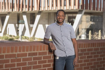 Pierce Longmire, a graduate research assistant in the lab of Dr. Felicia Goodrum and PhD candidate in molecular medicine in Tucson. 