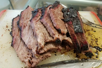 Brisket on a cutting board