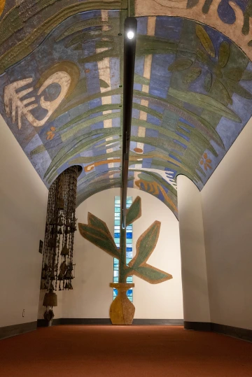 Paolo Soleri's artwork in the UArizona Cancer Center