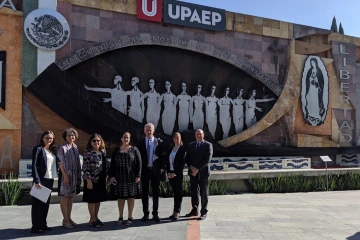 Leaders from University of Arizona International and the College of Public Health visited La Universidad Popular Autónoma del Estado de Puebla in Puebla, Mexico. Puebla is one of two current microcampus dual degree locations for the College of Public Health. (Courtesy University of Arizona International)