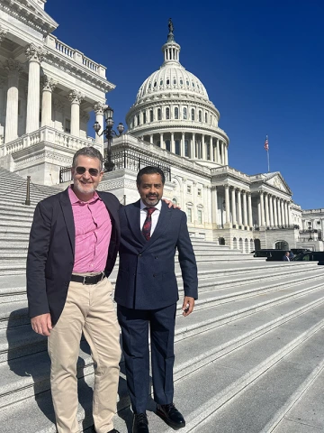 Drs. Karp (COM-T) and Fanous (COM-P) at on Capitol Hill