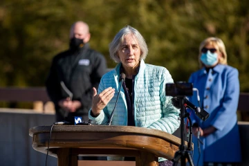 In January, Pima County Health Director Dr. Theresa Cullen spoke at a press conference announcing the opening of a temporary center for monoclonal antibody COVID-19 treatments in Tucson.