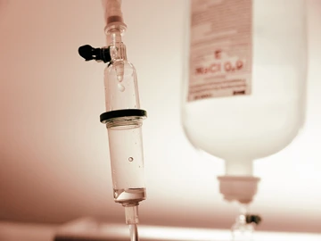 Close-Up of IV Drip