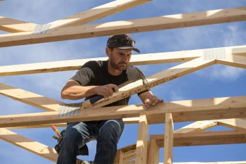 Dr. Vanderah has lofty ambitions for CPAC. He also makes sure the roof is solid in the house he is building. 