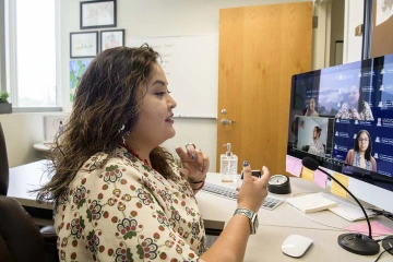 The pandemic and social distancing has forced Dr. Yellowhair to be creative in her community outreach, relying on virtual events.