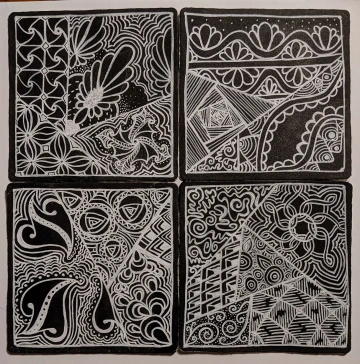 Creating Zentangles gave future physician Merrion Dawson an opportunity to take a break from the demands of medical school and find joy in art.