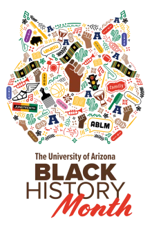 Logo for Black History Month in the shape of a wildcat