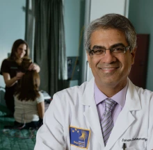 Sairam Parthasarathy, MD, is founding director of the Center for Sleep and Circadian Sciences. Research Administration was integral in securing funding to move their sleep research lab from above a bar on Speedway to a quieter campus location. (Photo: Kris Hanning)